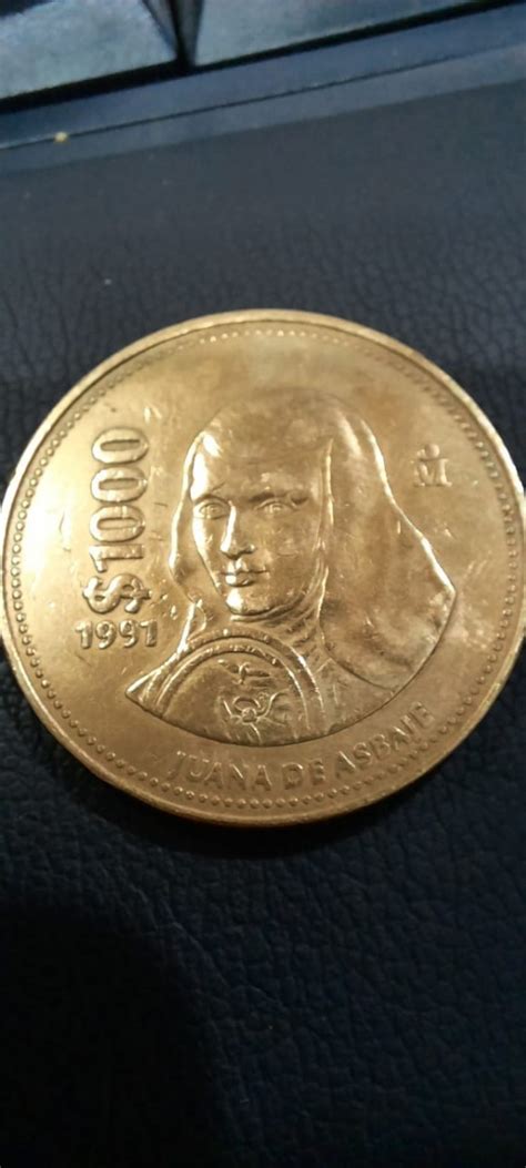 2 Monedas De 1000 Pesos De 1991 Sor Juana Ines De La Cruz