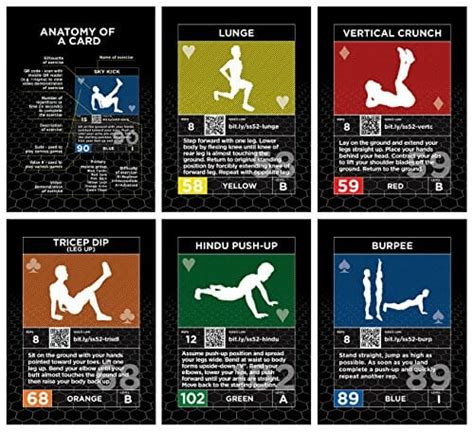 Check spelling or type a new query. Exercise Cards Ultimate Pack: Strength Stack 52 Bodyweight Workout Card and Dice Games. Designed ...