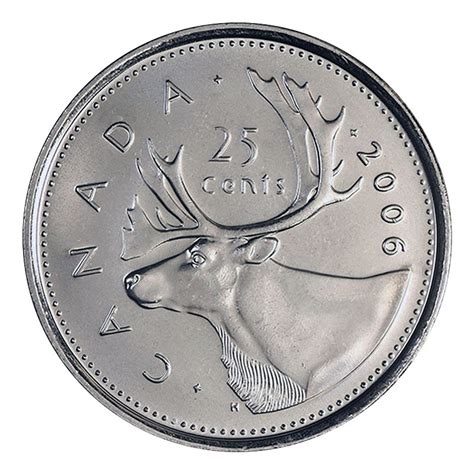 2006 P Canadian 25 Cent Caribou Quarter Coin Brilliant Uncirculated