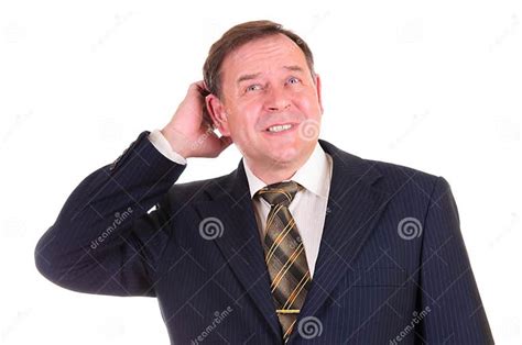 Confused Businessman With Gesture Stock Image Image Of Manager