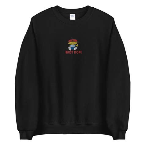 Mac Miller Most Dope Embroidered Unisex Crewneck Sweatshirt Etsy