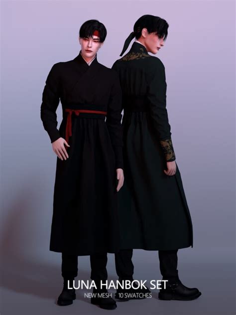 Luna Hanbok Set Rona Sims On Patreon Sims 4 Male Clot