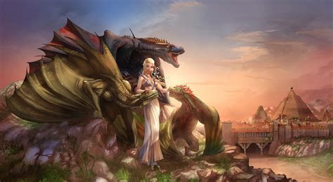 Daenerys Targaryen With Dragons 4k Hd Tv Shows 4k Wallpapers Images