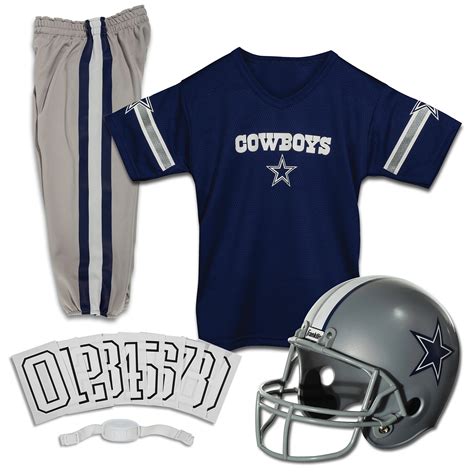 Dallas Cowboys Uniform Set Youth Nfl Football Jersey Helmet Kids