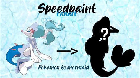 Pokemon Primarina Into A Mermaid Fanart Procreate Speedpaint