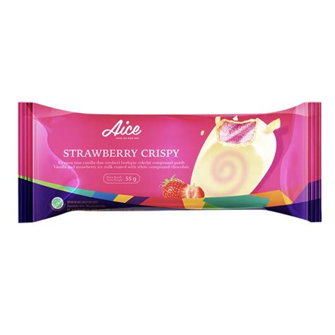 Aice Ice Cream Strawberry Crispy Box Of 15 Pieces Lazada Ph