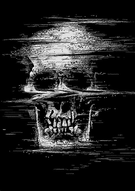 G L I T C H On Behance Skull Art Skull Wallpaper Skull