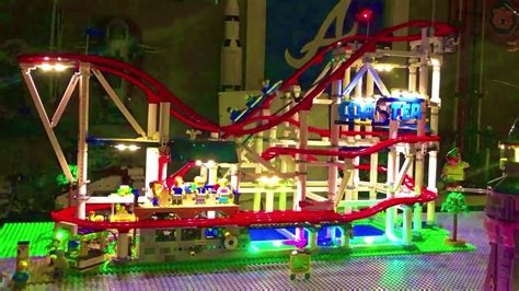 Lego Creator Roller Coaster 10261 With Light My Bricks Kit Youtube