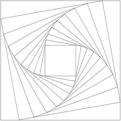 Drawing Geometric Whirls With Templates Geometric Art Geometric