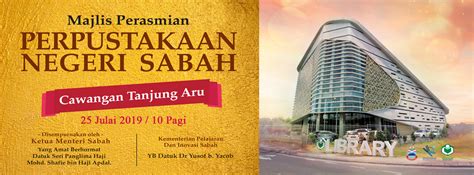 Perpustakaan Negeri Sabah Perasmian Perpustakaan Cawangan Tanjung Aru