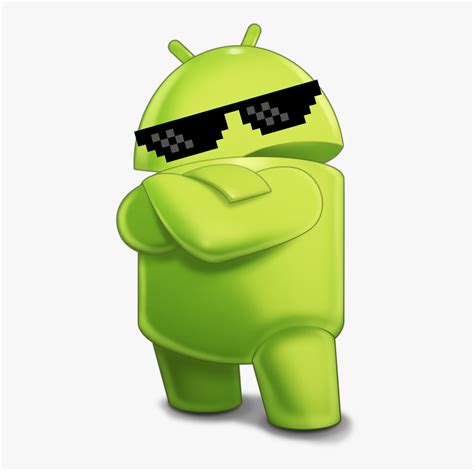 Deal With It Android Cool Android Logo Png Transparent Png Kindpng