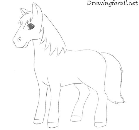 Drawing For All — How To Draw A Cartoon Horse