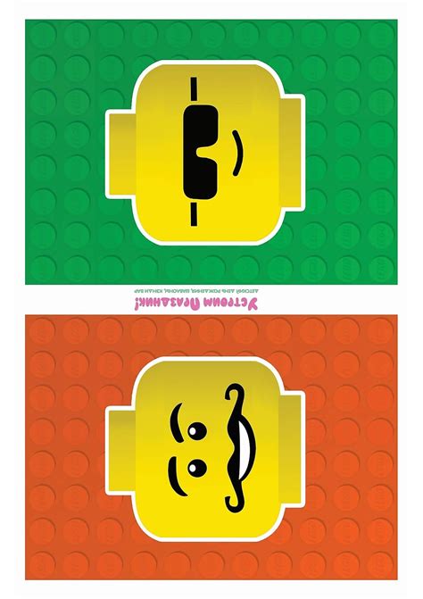 Free Printable Banners With Lego Faces Oh My Fiesta For Geeks