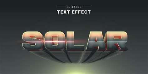 Premium Vector Editable 3d Futuristic Chrome Metallic Text Effect