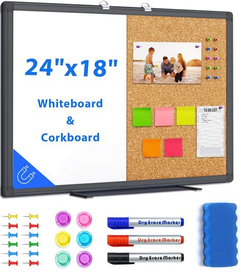 Mastervision Mx04433168 Combo Dry Erase Whiteboard And Grey