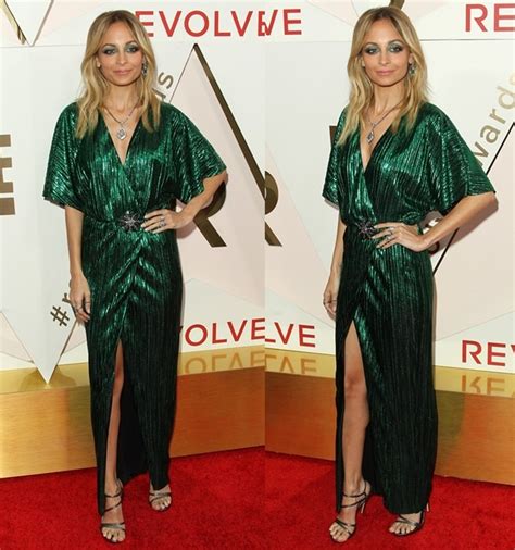 Nicole Richie Accepts Icon Of The Year Award In House Of Harlow Dress