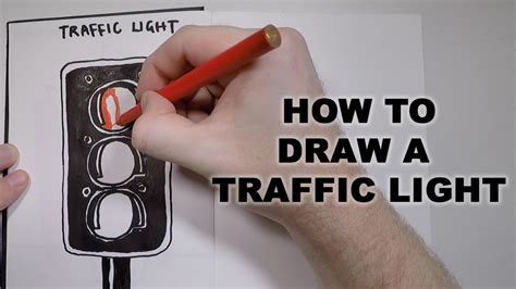 How To Draw A Traffic Light Youtube