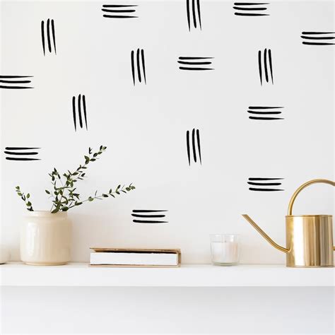 Trendy Lines Peel And Stick Wall Decals Vinyl Wall Decals Etsy