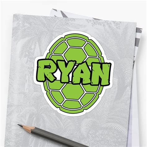 We have coloring pages ryan's world and the other about emperor kids it free. 'Ryan Turtle Funny Reptile Kids Name' Sticker by Gr33ngo ...