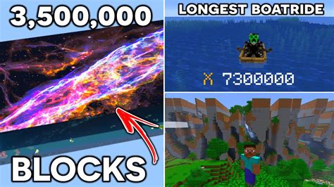 The Most Incredible Minecraft World Records Youtube
