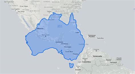 Measuring 5.5 million square miles, it is the largest desert in the world. How Big is Australia Compared to the U.S.A. & Other Countries?