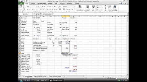 Busta Paga Pdf Editabile Calcolo Busta Paga Con Excel Come Si Fa