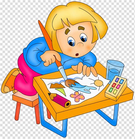 Drawing Child Painting Child Transparent Background Png Clipart