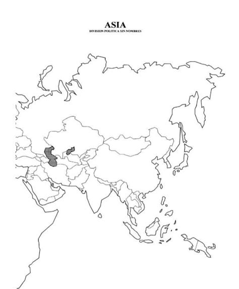 Pinto Dibujos Mapa De Asia Con Nombres Para Imprimir Images And Images