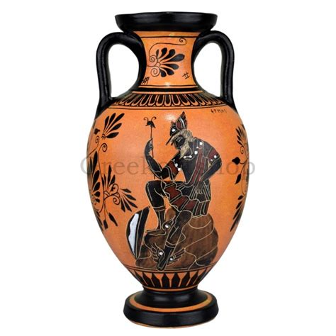 Amphora Persephone Supervising Sisyphus Sisyphos Ancient Greek Vase