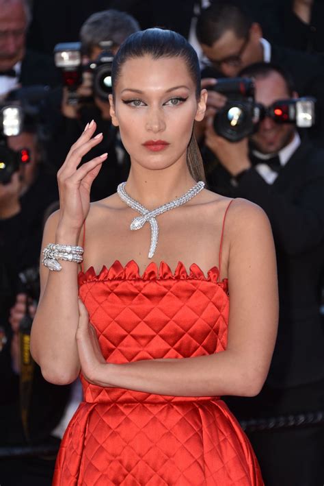(after all, if there is one person who can translate hadid's steamy rocker style to the red carpet, it's wang.) it was exciting to do a bodysuit for the met, because i felt that it. Bella Hadid on Red Carpet - "Okja" premiere at Cannes Film ...
