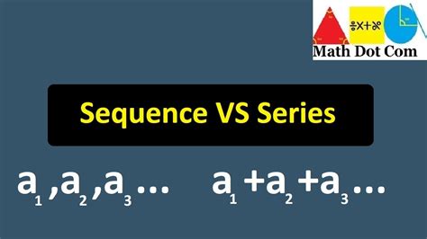 Difference Between Sequence And Series Sequence Vs Series Math Dot