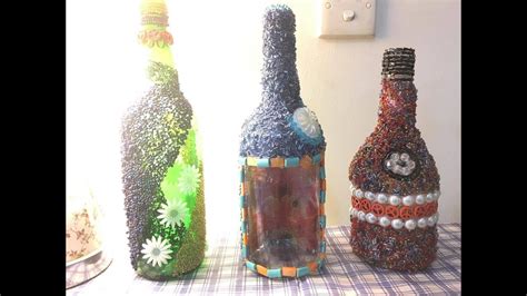 How To Decorate Bottles With Beads | Decoration For Home