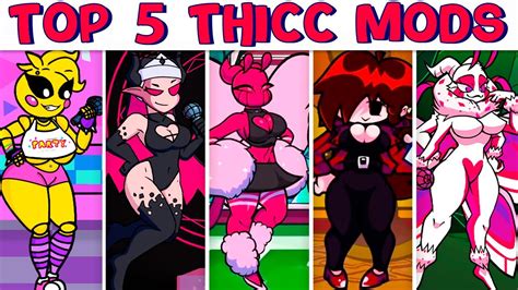 Top 5 Thicc Mods In Fnf Vs Sarvente Sakuroma Toy Chica Rematch