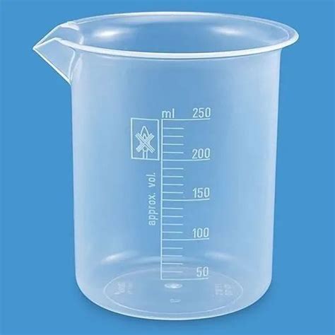 Eminent Plastic Beaker 250 Ml For Laboratory Use Model Namenumber