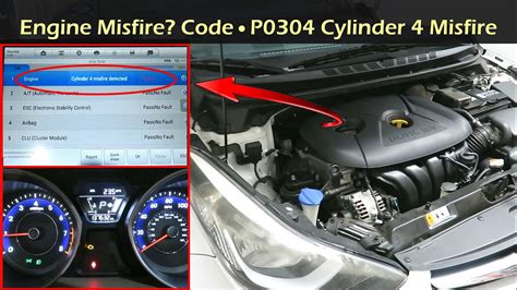 P0304 Cylinder Misfire Troubleshoot Engine Misfire Problem Youtube