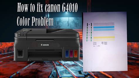 How To Fix Canon Printer Color Ink Problem Youtube