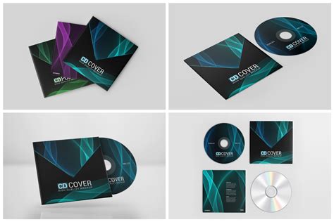 Cd Cover Mockup On Yellow Images Creative Store