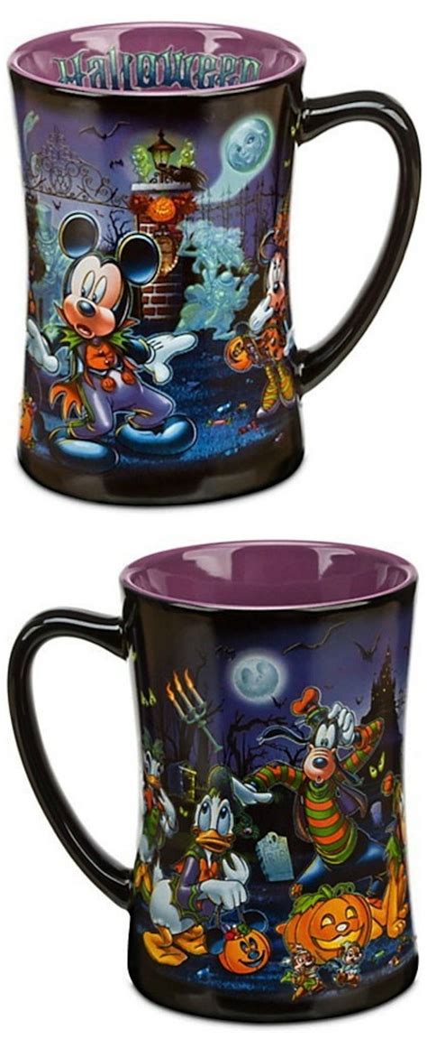 Monster mashup coffee collection (halloween theme). HAPPY HALLOWEEN - Disney Parks Halloween themed Haunted House coffee mug features Goofy, Donald ...