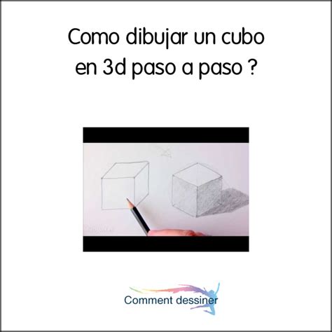 Como Dibujar Un Cubo En 3d Paso A Paso Como Dibujar