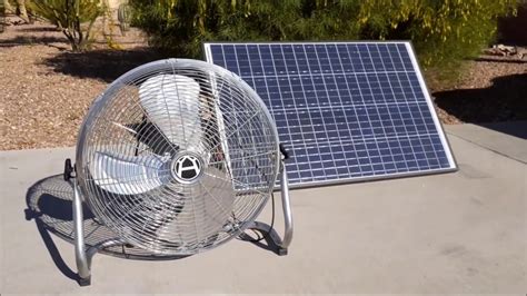 Solar Powered Floor Fan From Western Harmonics Youtube