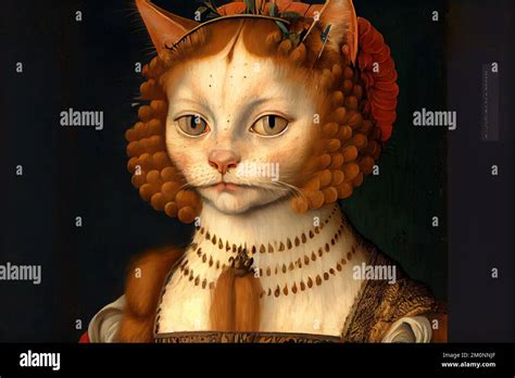 Illustration Of Lady Cat Stock Photo Alamy