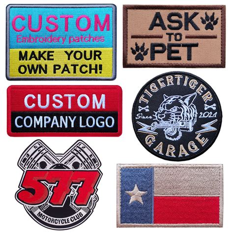 100 Custom Logo Patches Custom Embroidery Patches Heat Press Patches