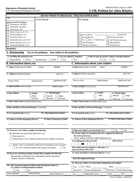 Form USCIS I Instructions Fill Online Printable Fillable