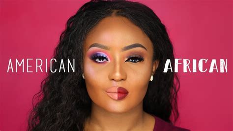 african vs american makeup look african makeup american makeup photoshoot makeup