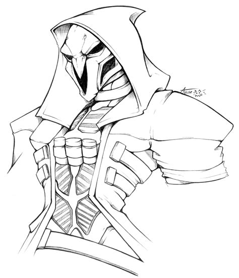 Free Printable Reaper Coloring Pages