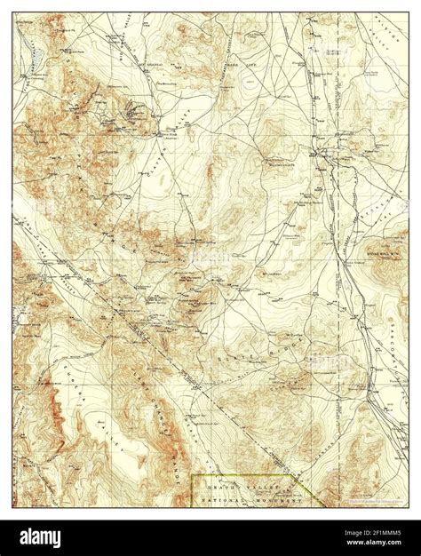 Lida Nevada Map 1913 1250000 United States Of America By Timeless