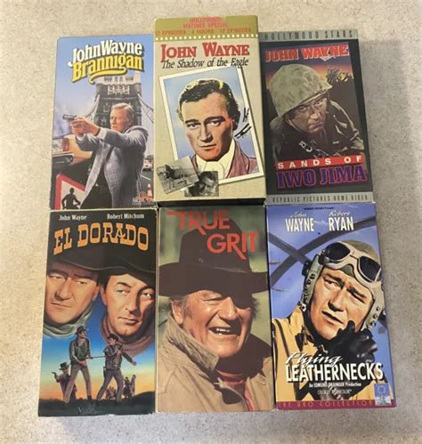 John Wayne Vhs Movie Classics Collection Lot Of Films Wwii Western