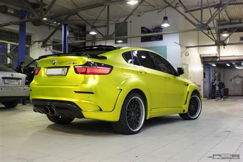 Matte Chrome Yellow Bmw X6m From Re Styling Autoevolution