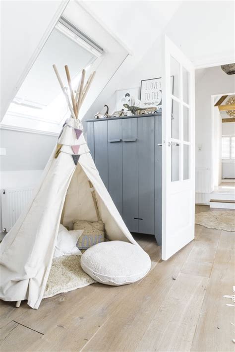 Stylish Childrens Room And Play Zone Attic Renovation Attic Remodel
