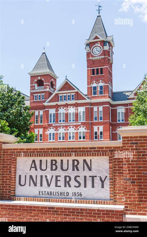 Alabama Auburnauburn University Samford Hall Clock Tower